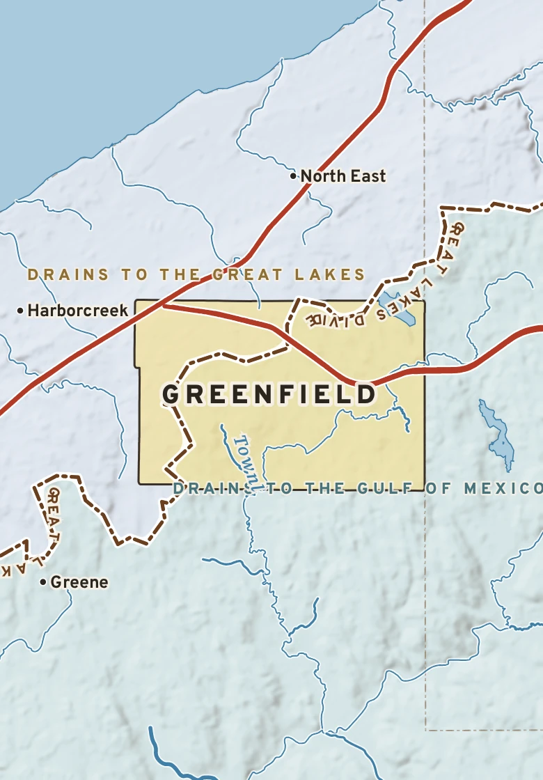 Atlas plate of Greenfield, Pennsylvania.