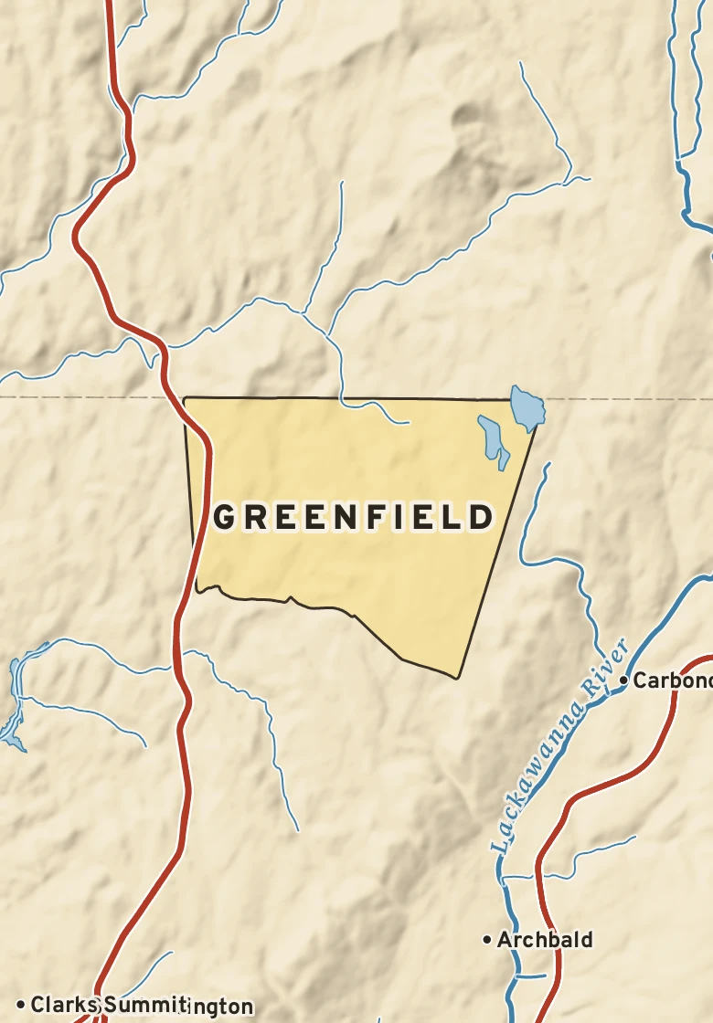 Atlas plate of Greenfield, Pennsylvania.