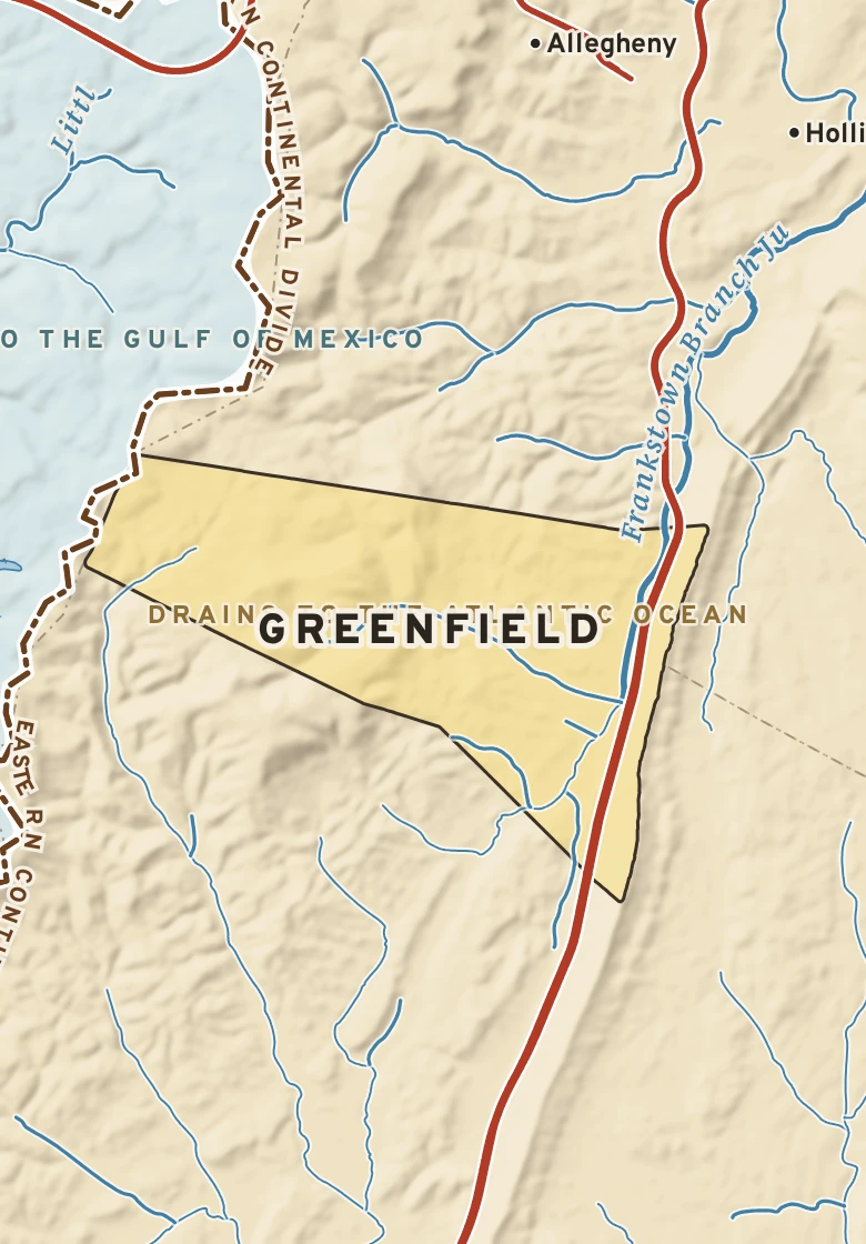 Atlas plate of Greenfield, Pennsylvania.