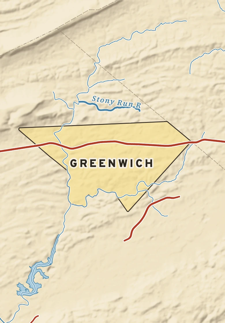 Atlas plate of Greenwich, Pennsylvania.