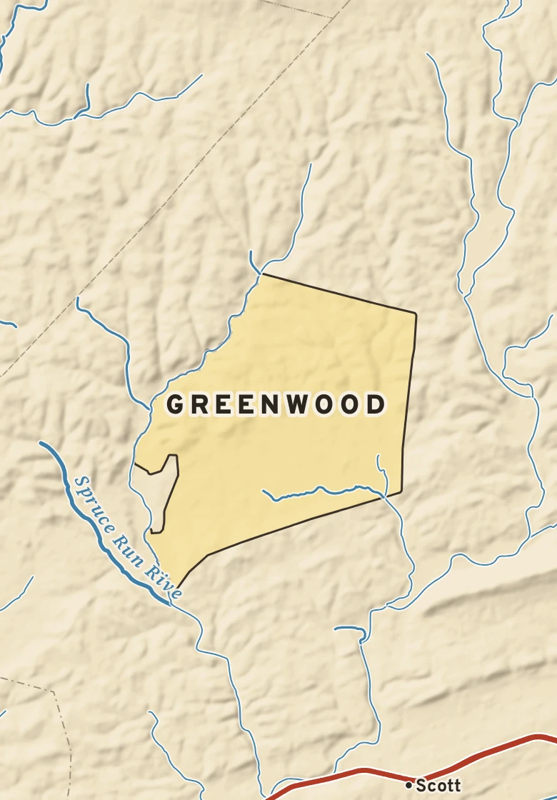 Atlas plate of Greenwood, Pennsylvania.
