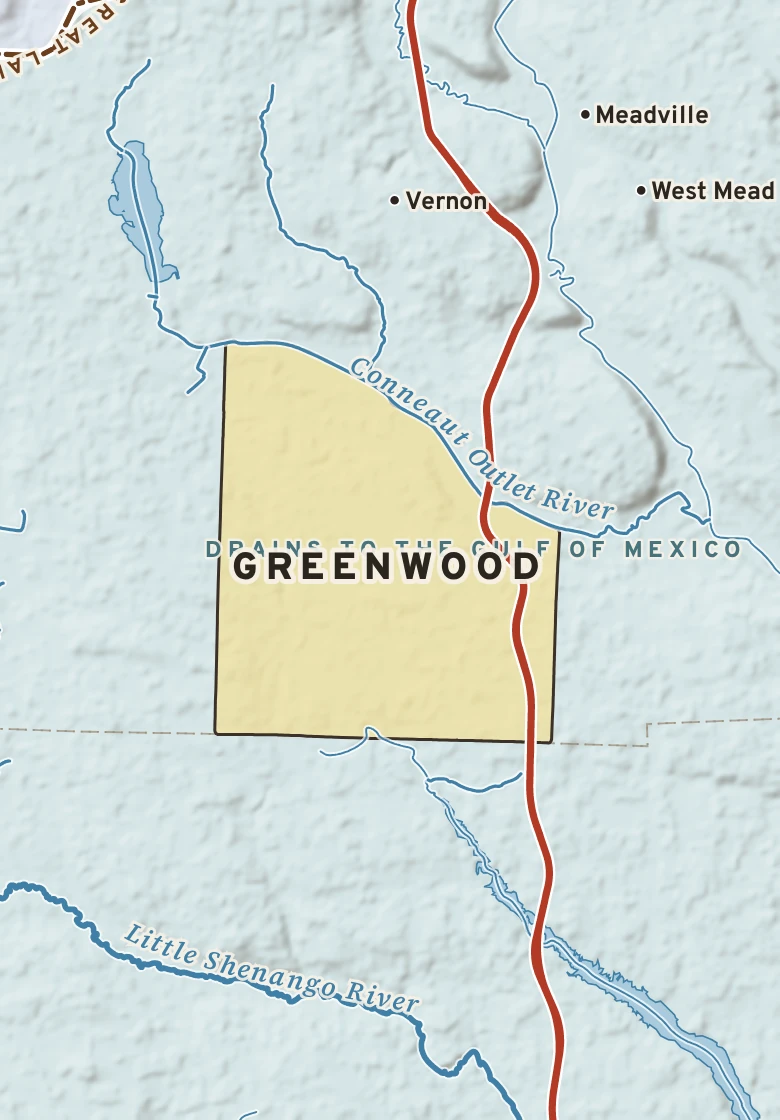 Atlas plate of Greenwood, Pennsylvania.