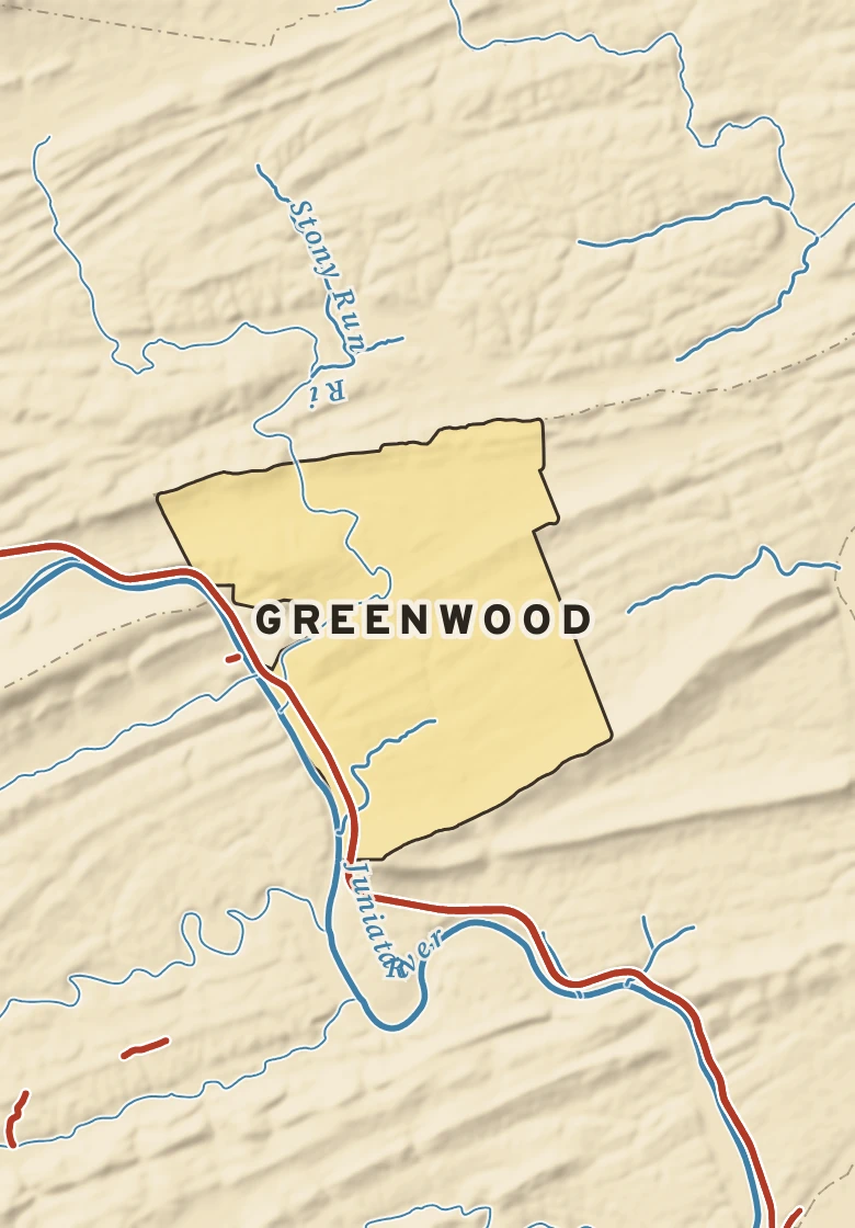 Atlas plate of Greenwood, Pennsylvania.