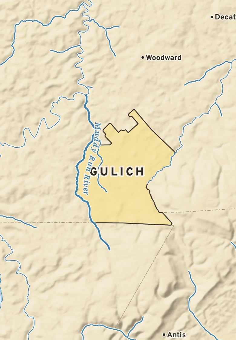 Atlas plate of Gulich, Pennsylvania.