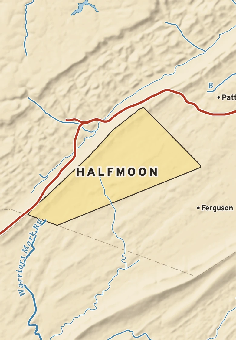 Atlas plate of Halfmoon, Pennsylvania.