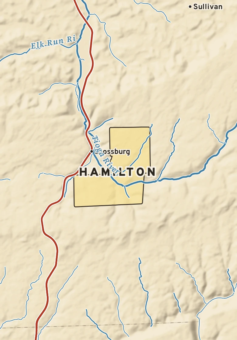 Atlas plate of Hamilton, Pennsylvania.