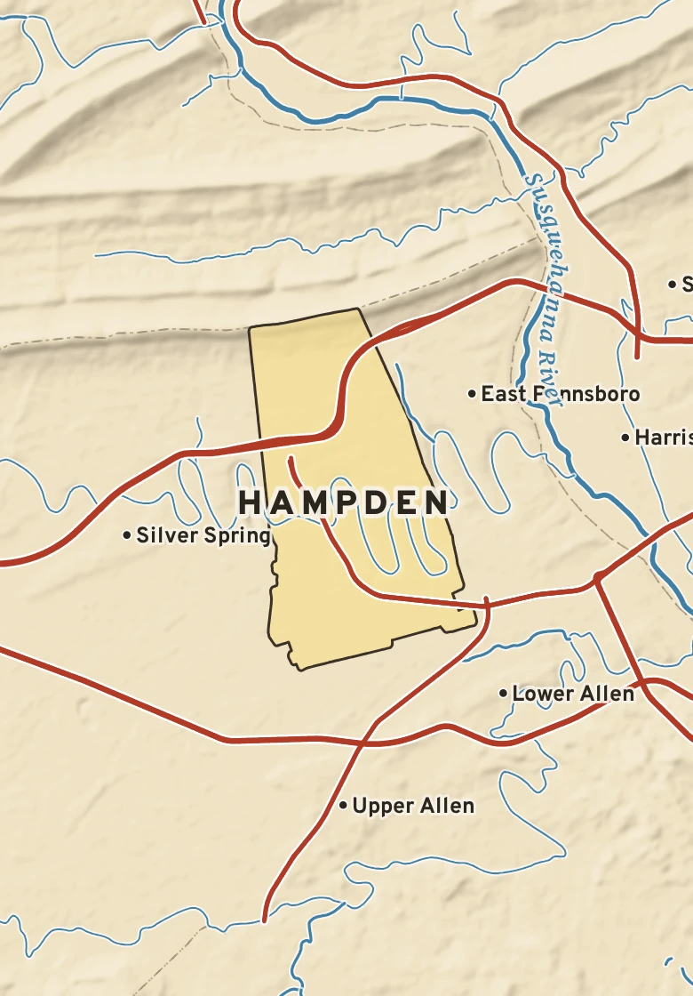 Atlas plate of Hampden, Pennsylvania.