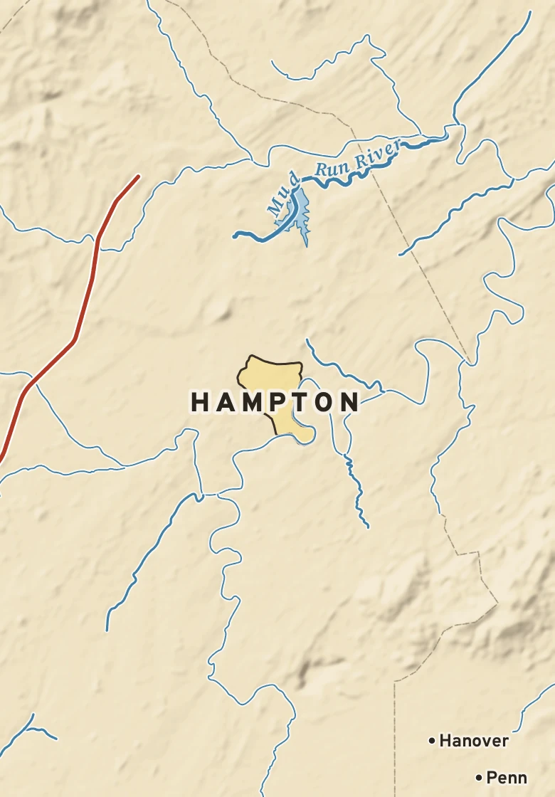 Atlas plate of Hampton, Pennsylvania.