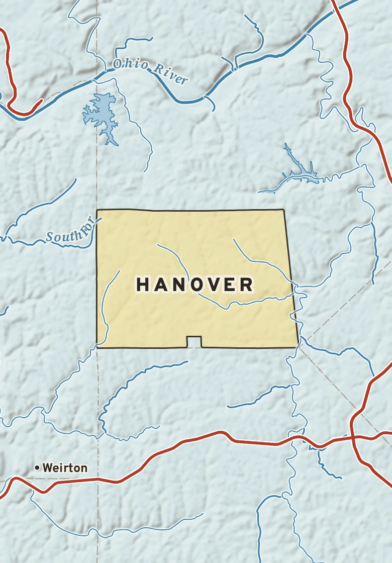Atlas plate of Hanover, Pennsylvania.