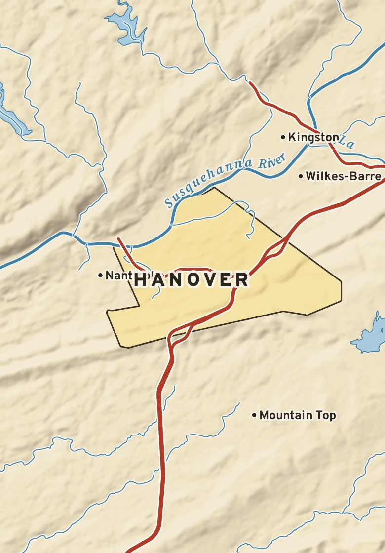 Atlas plate of Hanover, Pennsylvania.