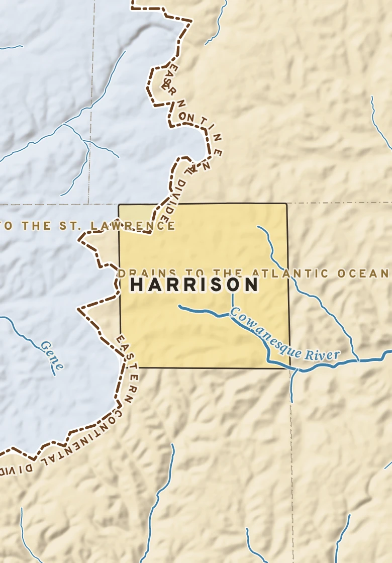 Atlas plate of Harrison, Pennsylvania.