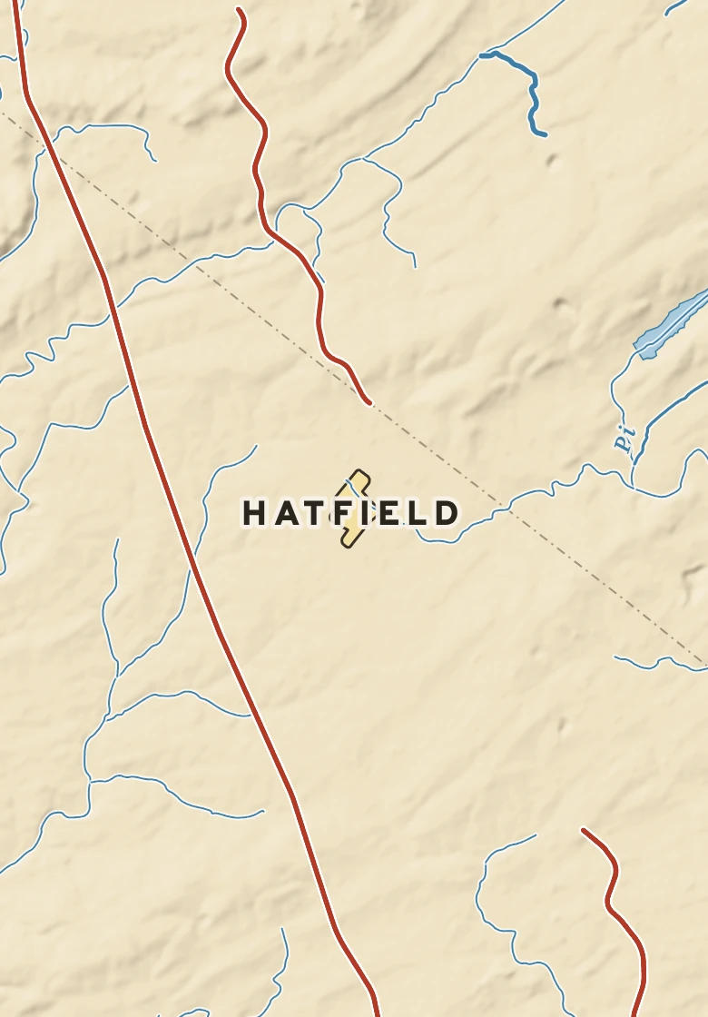 Atlas plate of Hatfield, Pennsylvania.