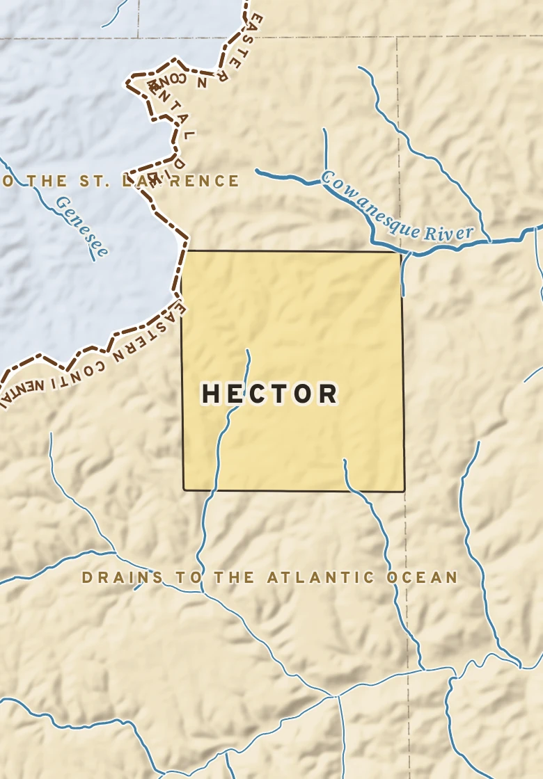 Atlas plate of Hector, Pennsylvania.