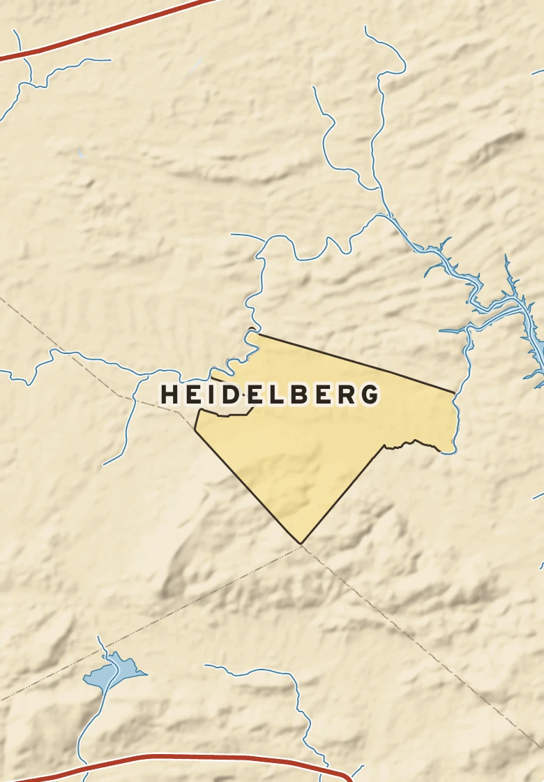 Atlas plate of Heidelberg, Pennsylvania.