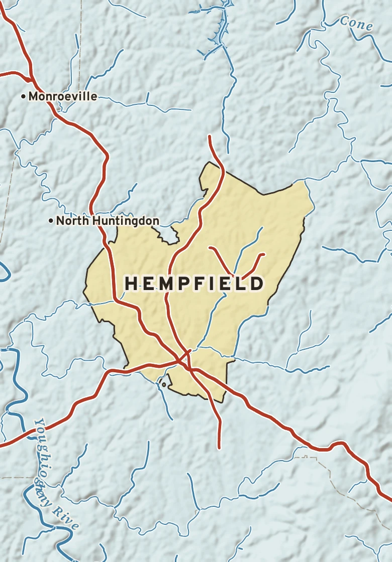 Atlas plate of Hempfield, Pennsylvania.