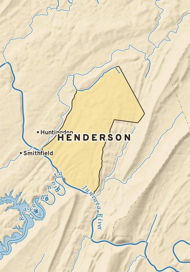 Atlas plate of Henderson, Pennsylvania.