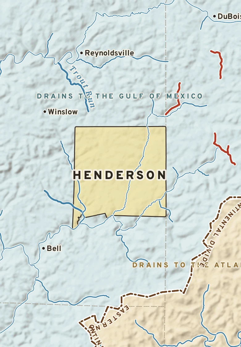 Atlas plate of Henderson, Pennsylvania.