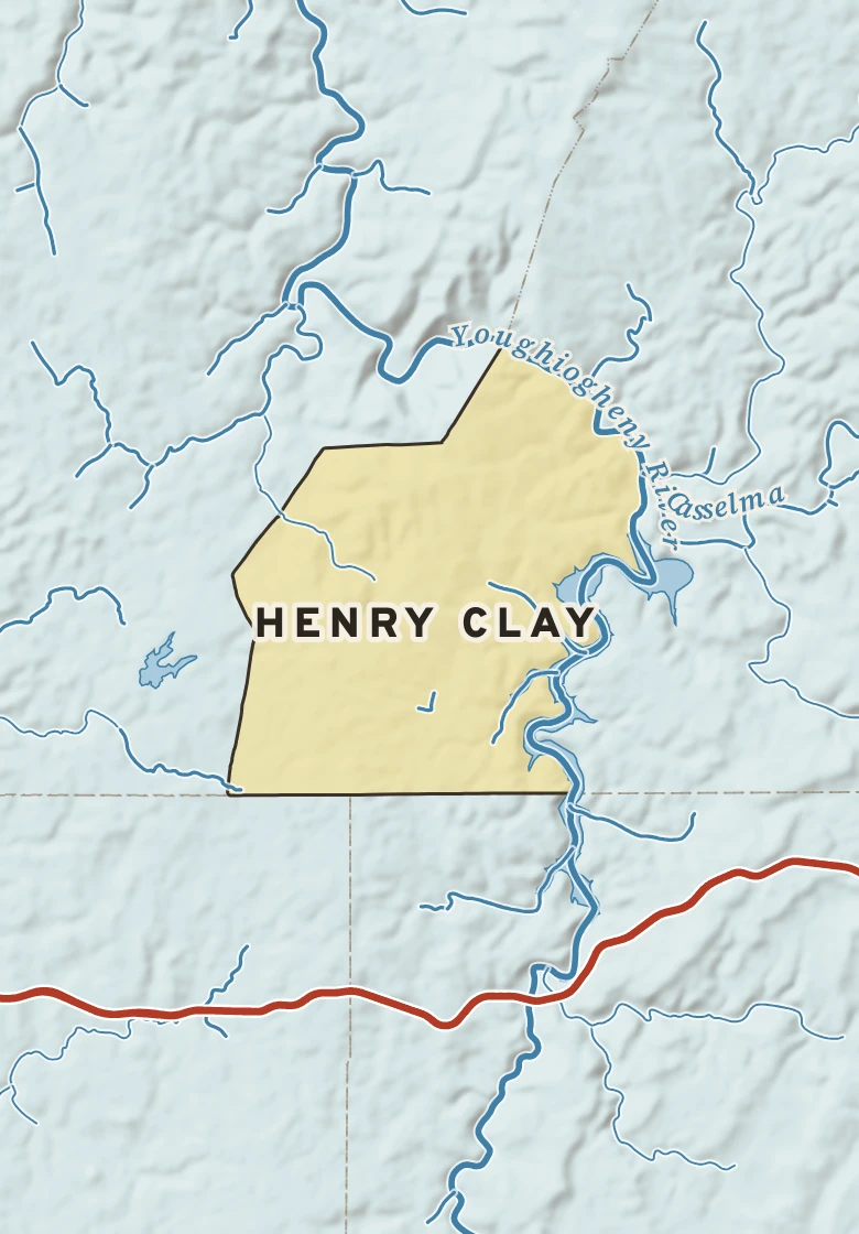 Atlas plate of Henry Clay, Pennsylvania.