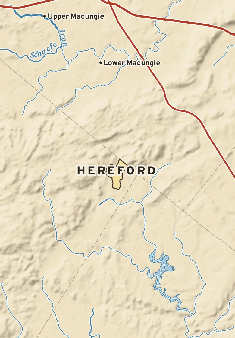 Atlas plate of Hereford, Pennsylvania.