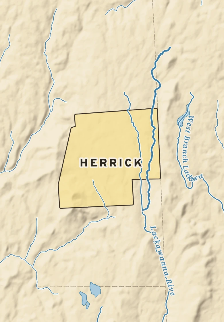Atlas plate of Herrick, Pennsylvania.