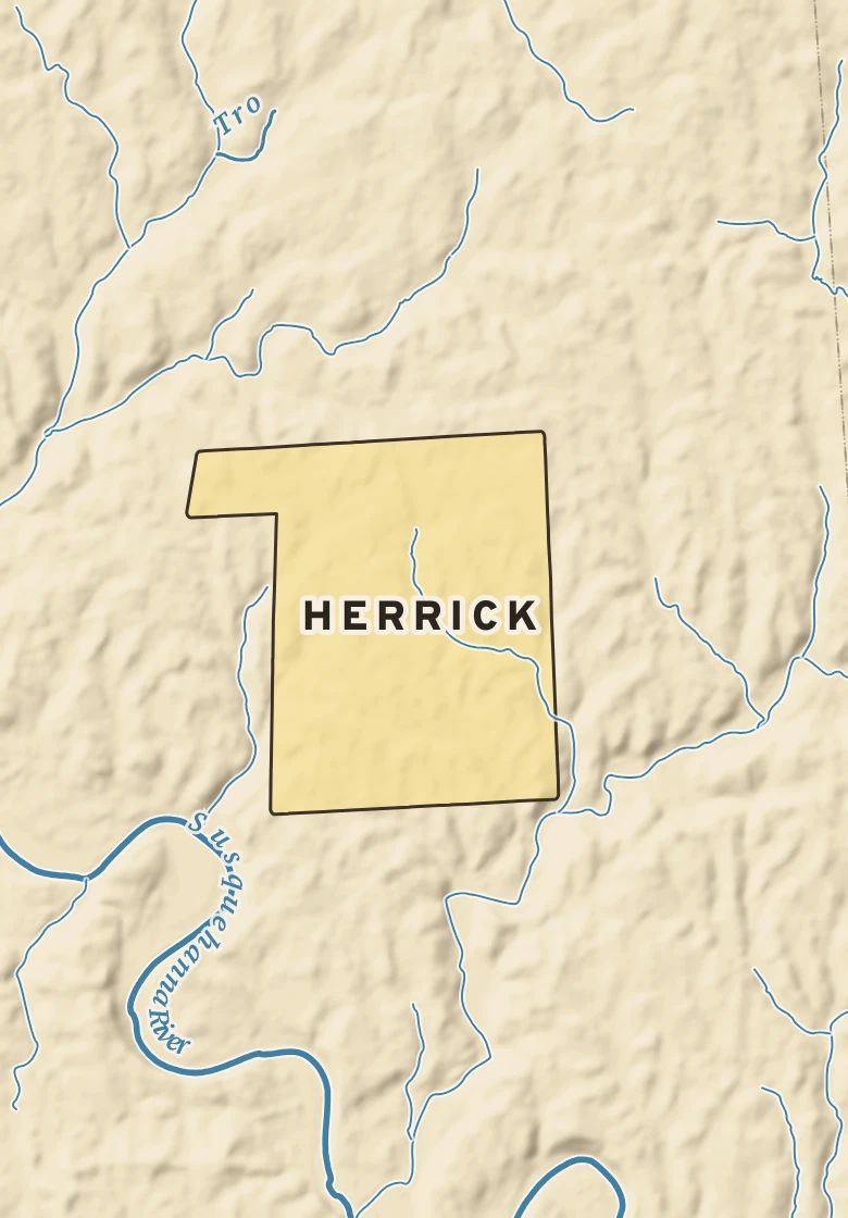 Atlas plate of Herrick, Pennsylvania.