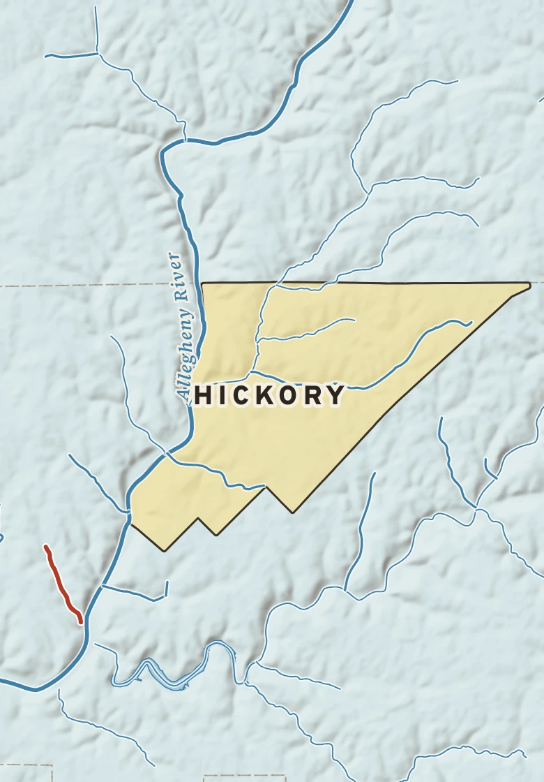 Atlas plate of Hickory, Pennsylvania.