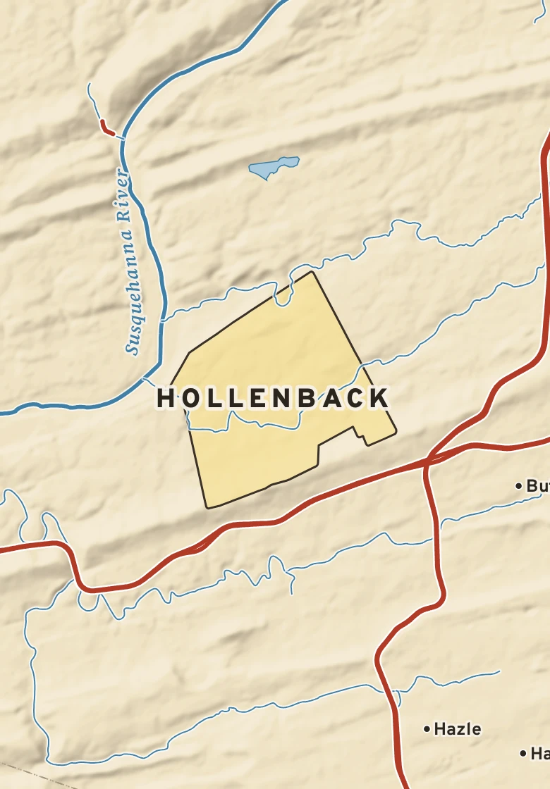 Atlas plate of Hollenback, Pennsylvania.