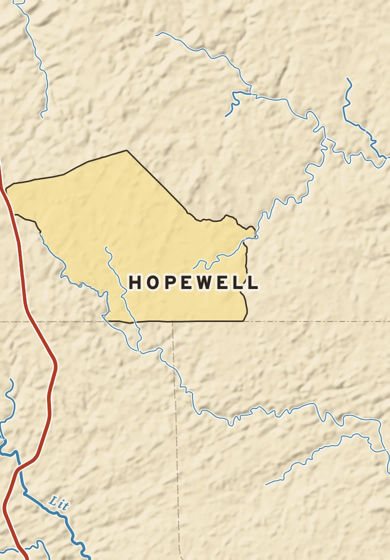 Atlas plate of Hopewell, Pennsylvania.