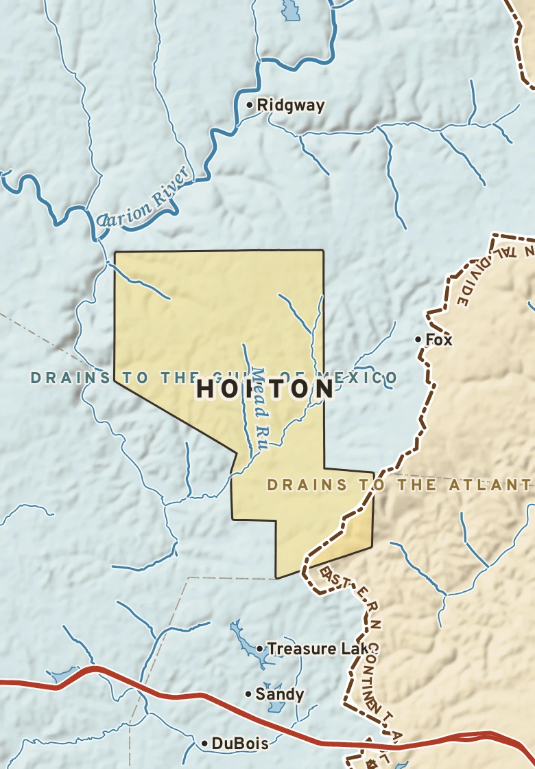 Atlas plate of Horton, Pennsylvania.