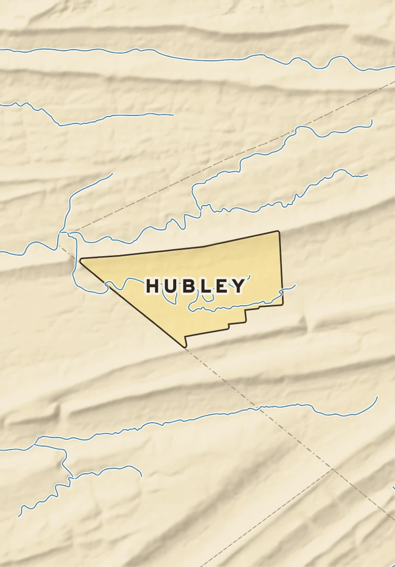 Atlas plate of Hubley, Pennsylvania.