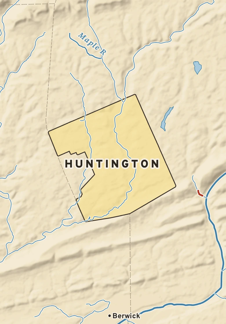 Atlas plate of Huntington, Pennsylvania.