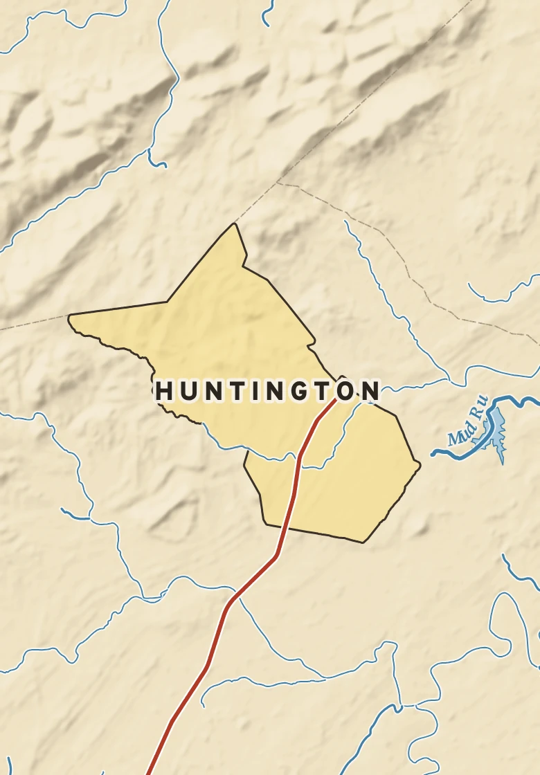 Atlas plate of Huntington, Pennsylvania.
