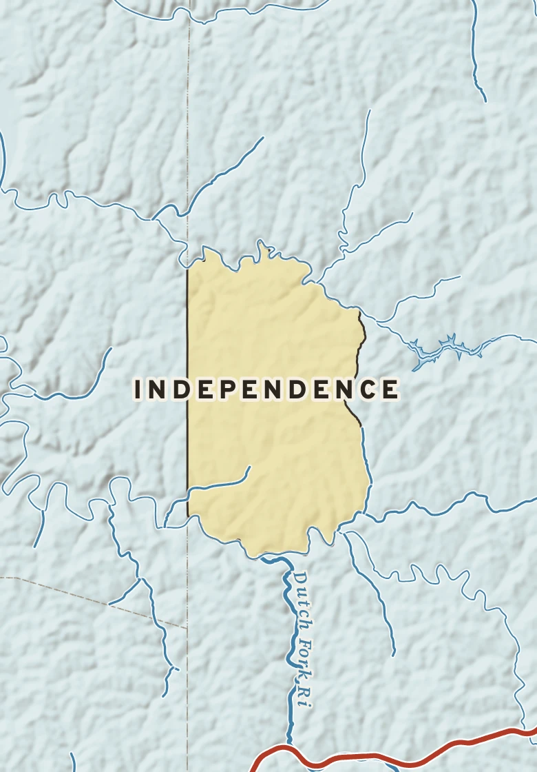 Atlas plate of Independence, Pennsylvania.