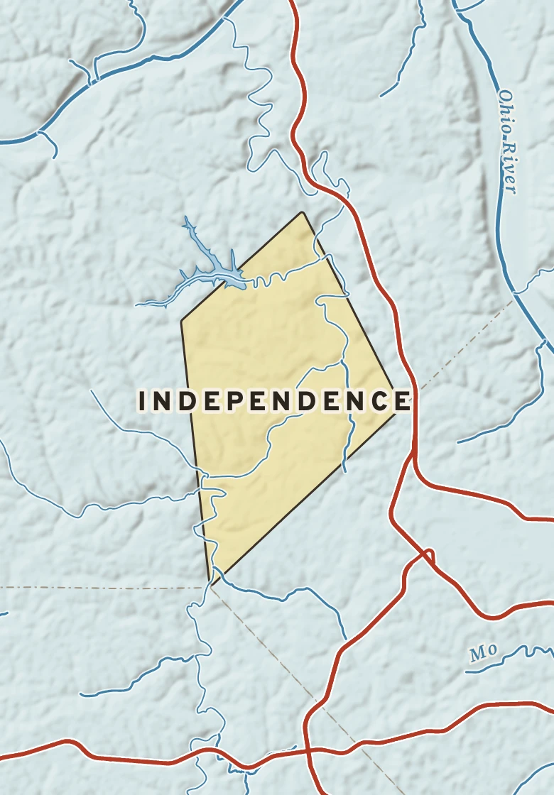 Atlas plate of Independence, Pennsylvania.