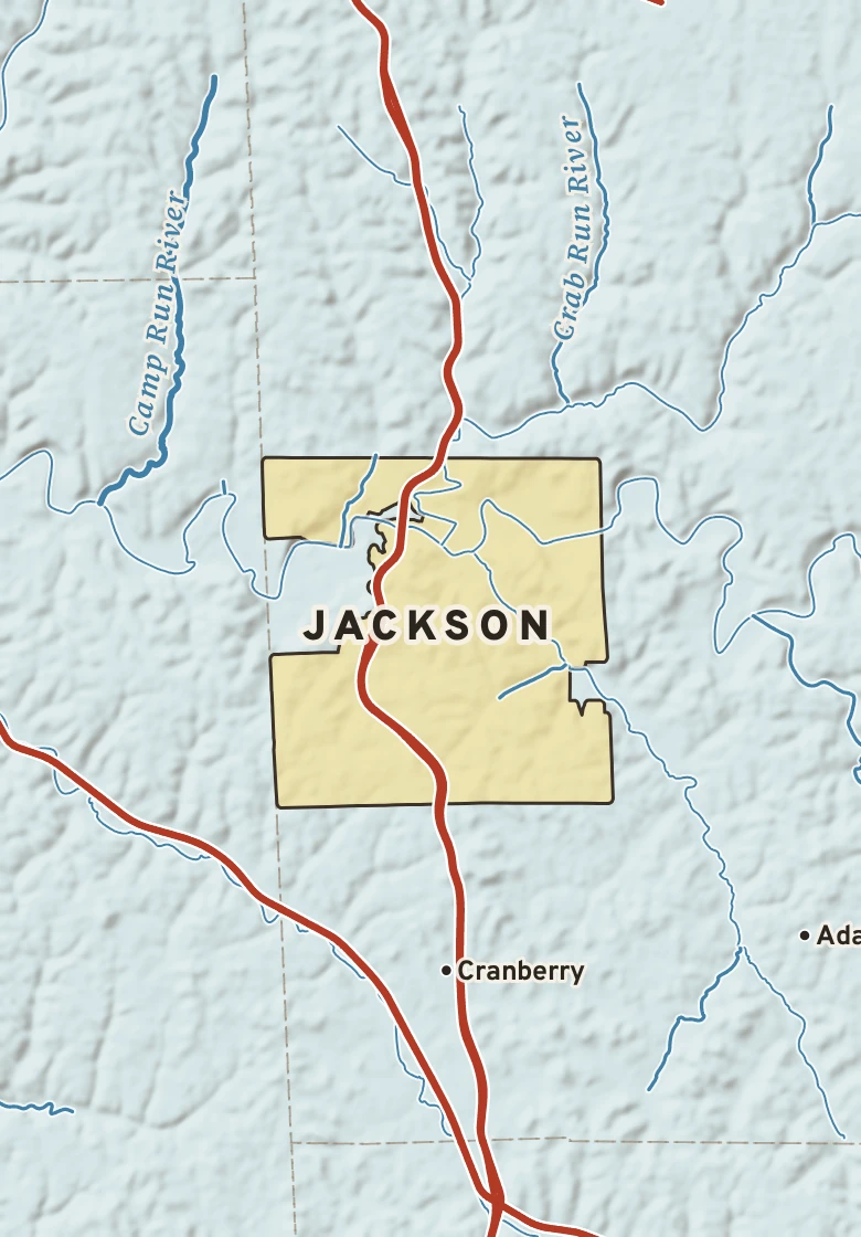 Atlas plate of Jackson, Pennsylvania.