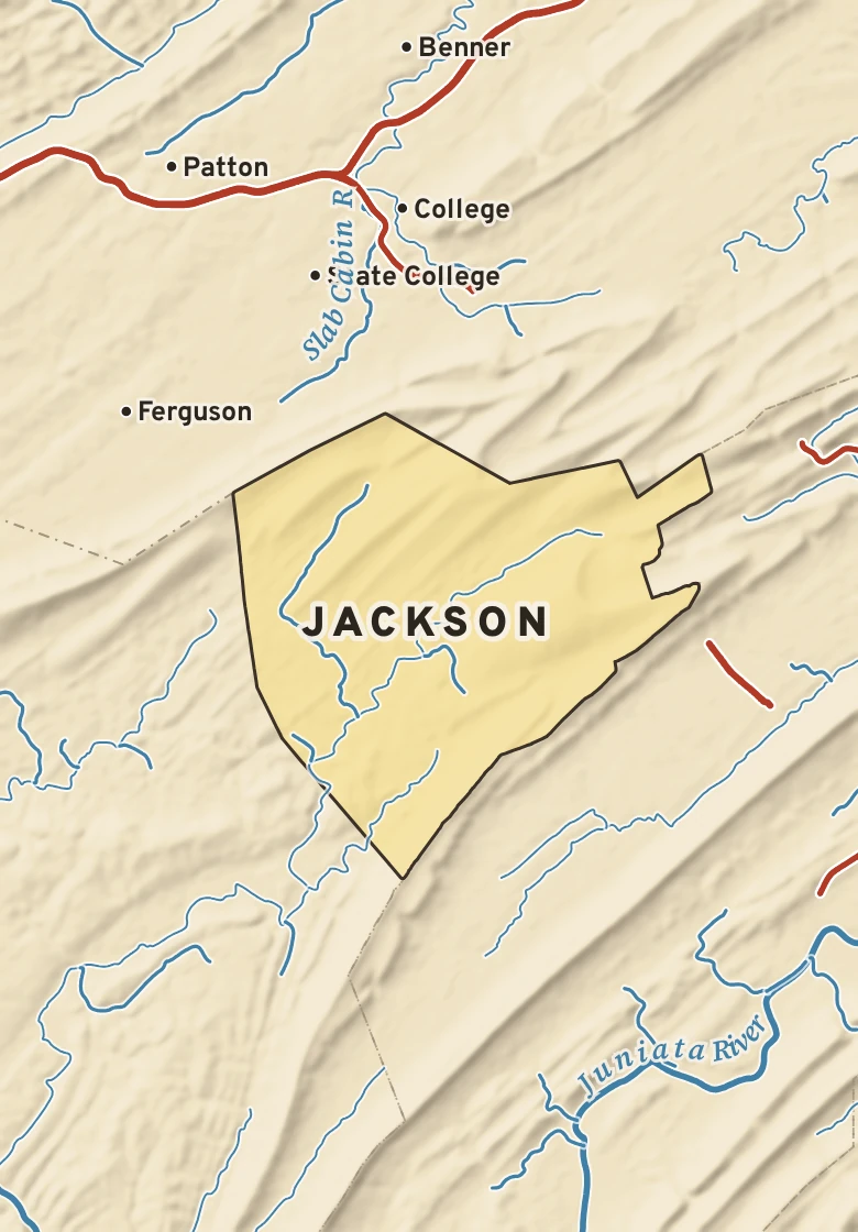 Atlas plate of Jackson, Pennsylvania.