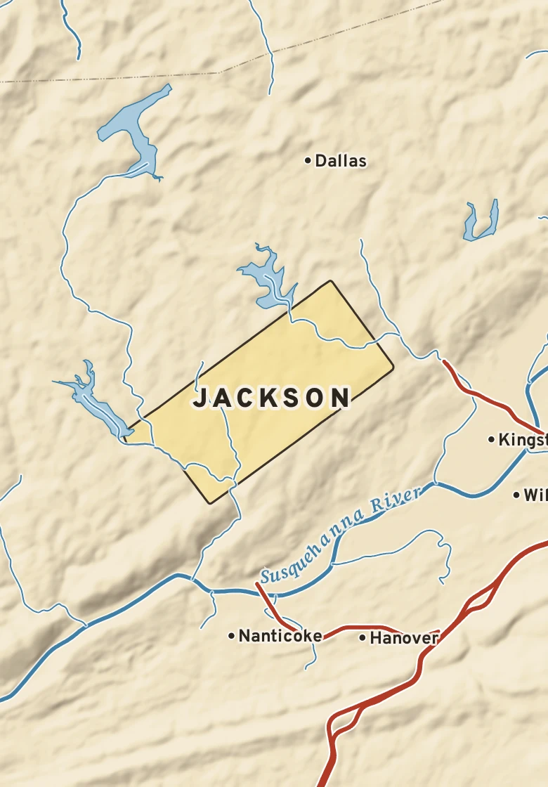 Atlas plate of Jackson, Pennsylvania.