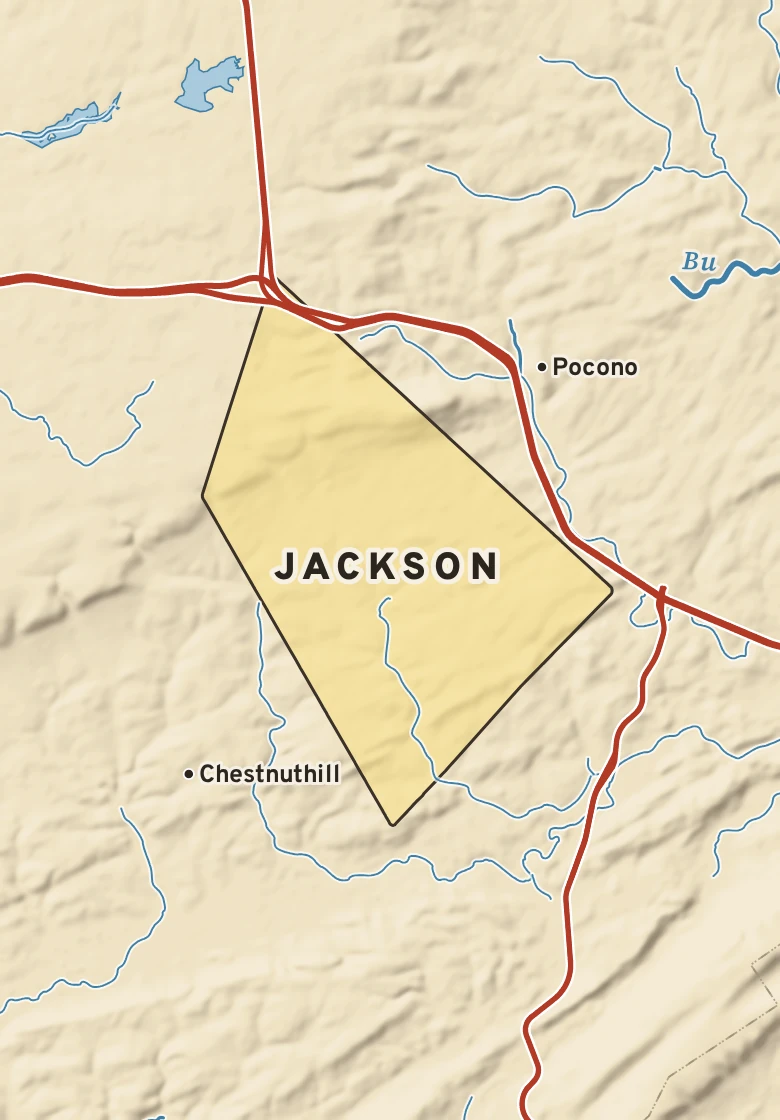 Atlas plate of Jackson, Pennsylvania.