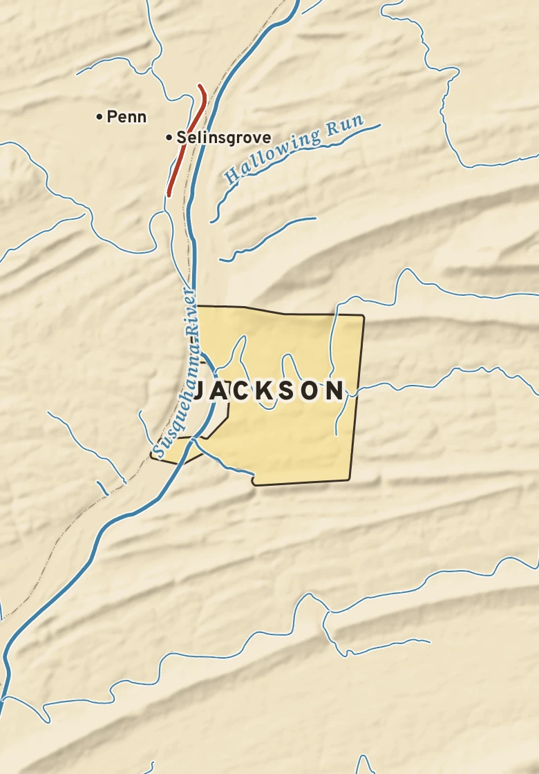 Atlas plate of Jackson, Pennsylvania.