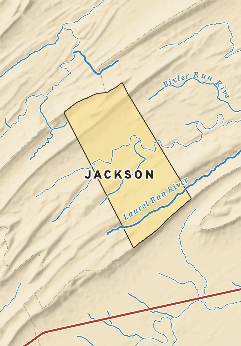 Atlas plate of Jackson, Pennsylvania.