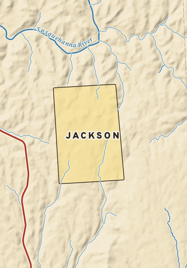 Atlas plate of Jackson, Pennsylvania.