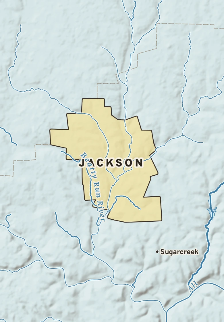 Atlas plate of Jackson, Pennsylvania.
