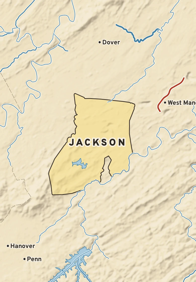 Atlas plate of Jackson, Pennsylvania.