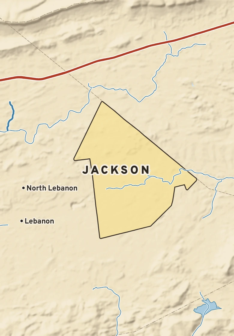 Atlas plate of Jackson, Pennsylvania.