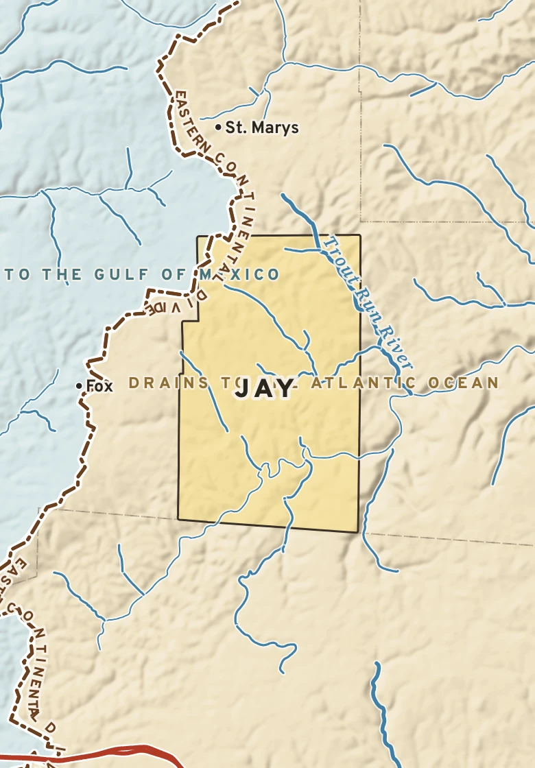 Atlas plate of Jay, Pennsylvania.