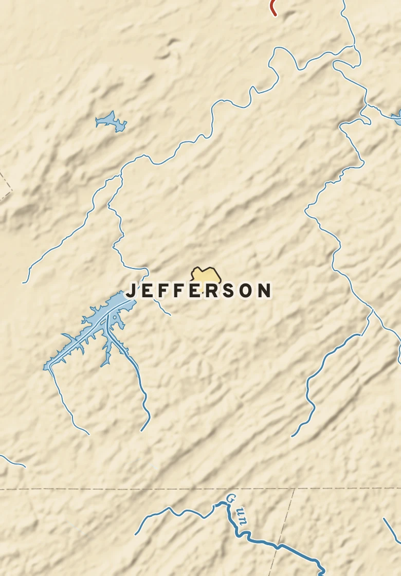 Atlas plate of Jefferson, Pennsylvania.
