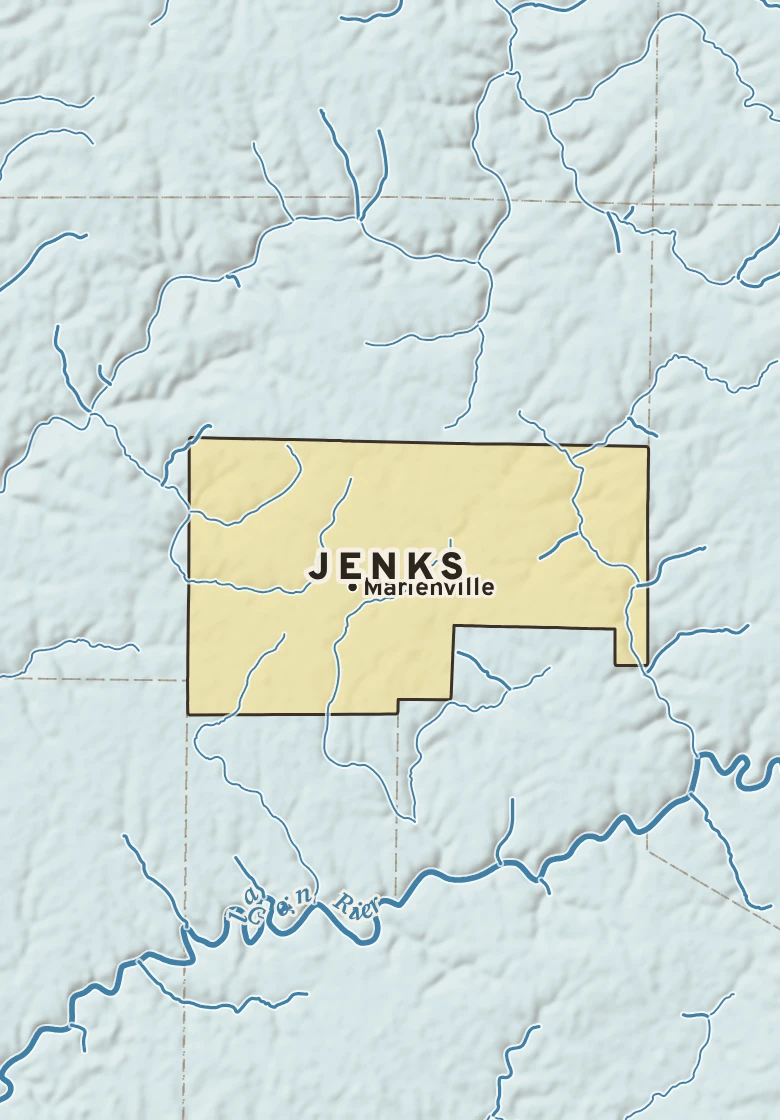 Atlas plate of Jenks, Pennsylvania.