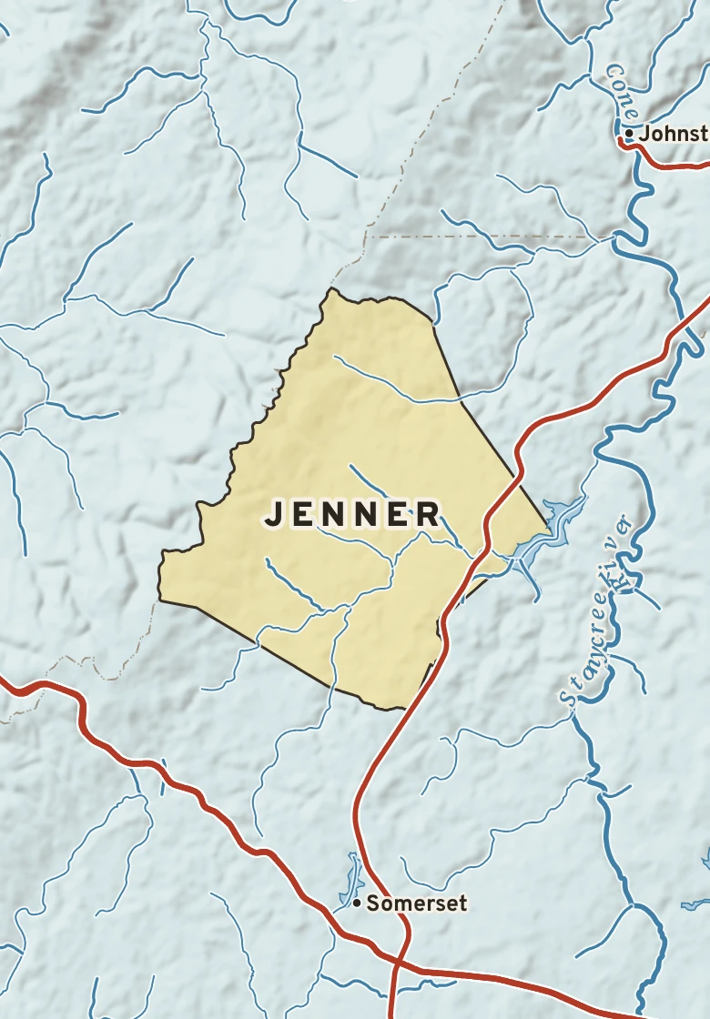 Atlas plate of Jenner, Pennsylvania.
