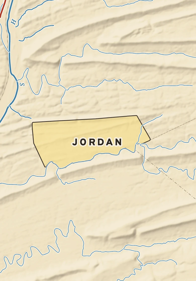 Atlas plate of Jordan, Pennsylvania.