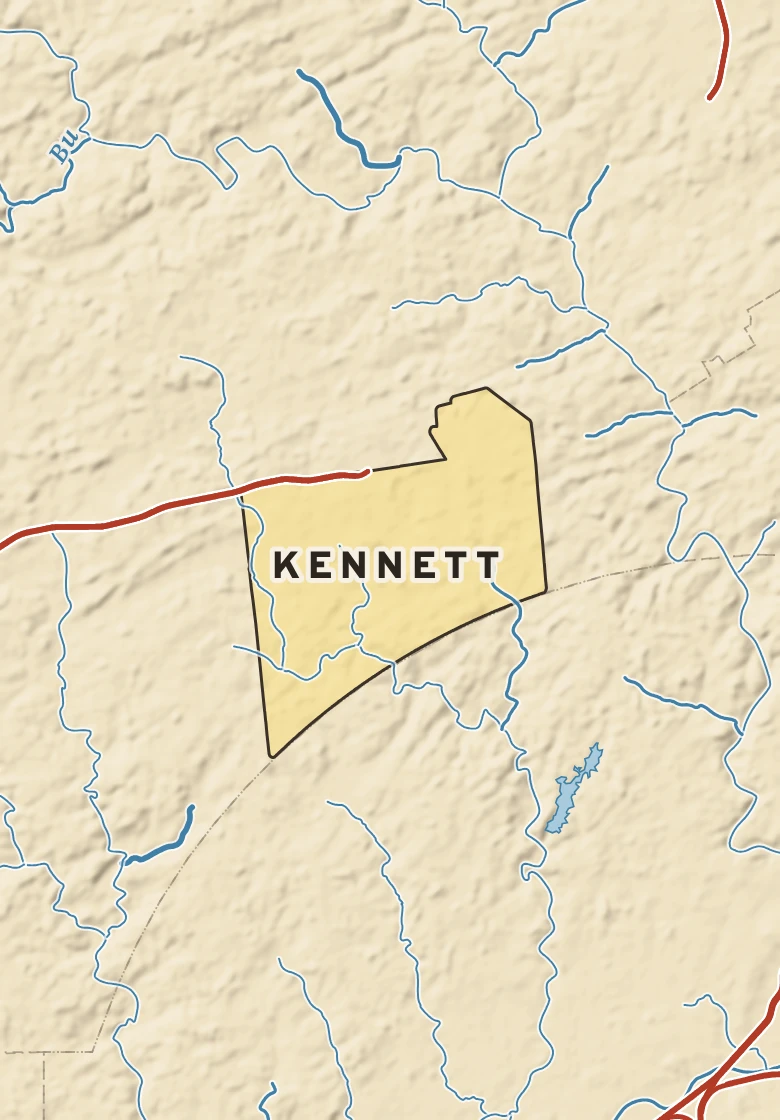 Atlas plate of Kennett, Pennsylvania.